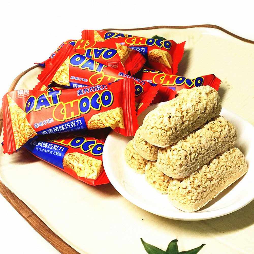 包邮 传统糖果系列 燕麦风味巧克力500克 即食香脆不甜可混搭