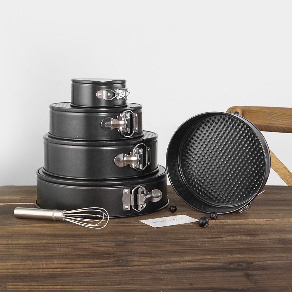 家用戚风4寸9寸10寸活底蛋糕烤盘 蛋糕烘焙烤箱工具 不粘涂层模具