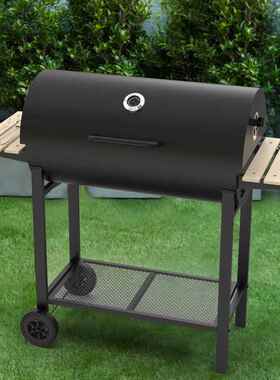 现风货烧烧架户外大型美式烤炉子家用别墅加烤KY1813-2厚防可移动