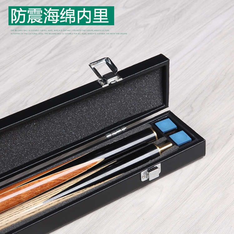 厂家直销/小头黑八九球台球杆盒球杆桶台球杆盒/3/4直角包角杆盒