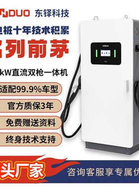 东铎充电桩60kW直流双枪一体式重卡公共充电站快充智能防护电车