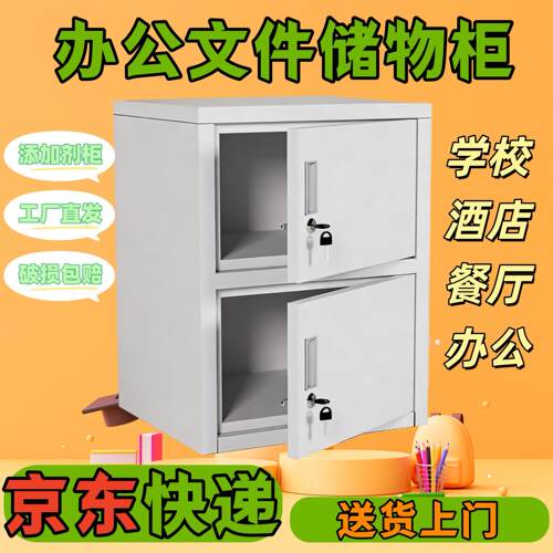 办公文件储物柜双锁桌面收纳柜食品添加剂专用柜安保柜餐厅留样柜