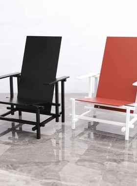 简约现代创意小椅子摆件样板房家居玄关书房轻奢金属软装饰品摆设