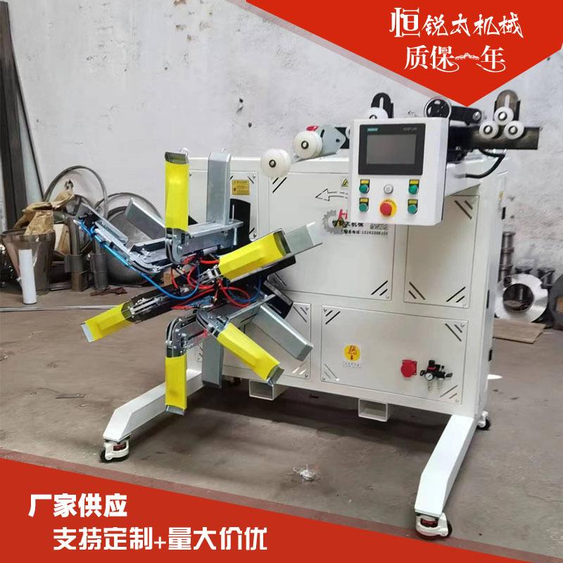 厂家现货全自动伺服PLC控制高速收卷机 16-32打包带塑料膜盘管机