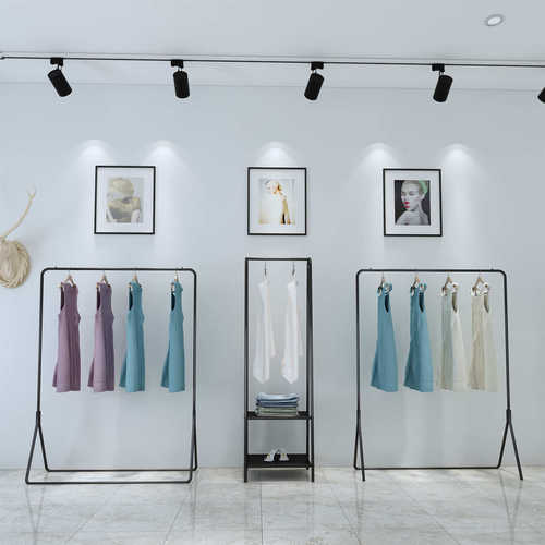 衣服架子服装店展示架落地式挂衣杆童装女装店专用货架中岛架组合