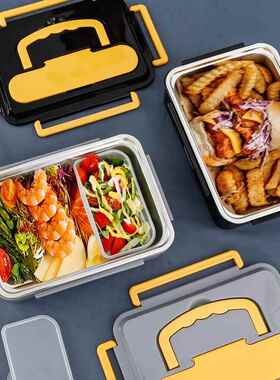 厂家直供电热盒免OYT注马水304不锈车载饭盒1.5L钢大容饭量亚逊热