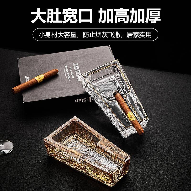 雪茄烟灰缸创意个性时尚陶瓷金属可携式家用雪茄烟缸雪茄专用