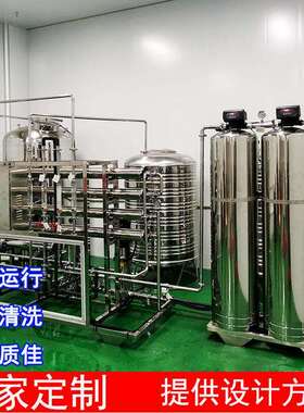 工厂供应RO纯净水设备双级反渗透系统五级膜过滤带杀菌装置