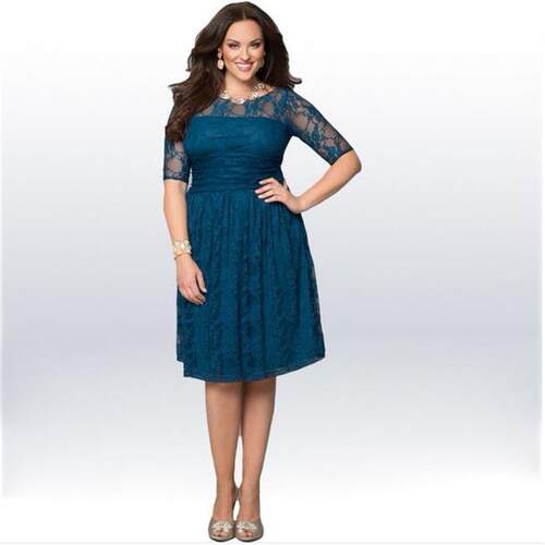 Quick Fat Lace Large Size Dress速胖蕾丝大码连衣裙
