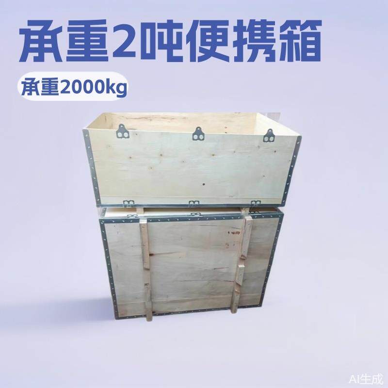 钢带木箱稳固性高承重能力强可拆卸便于组装运输仓储可出口包装箱