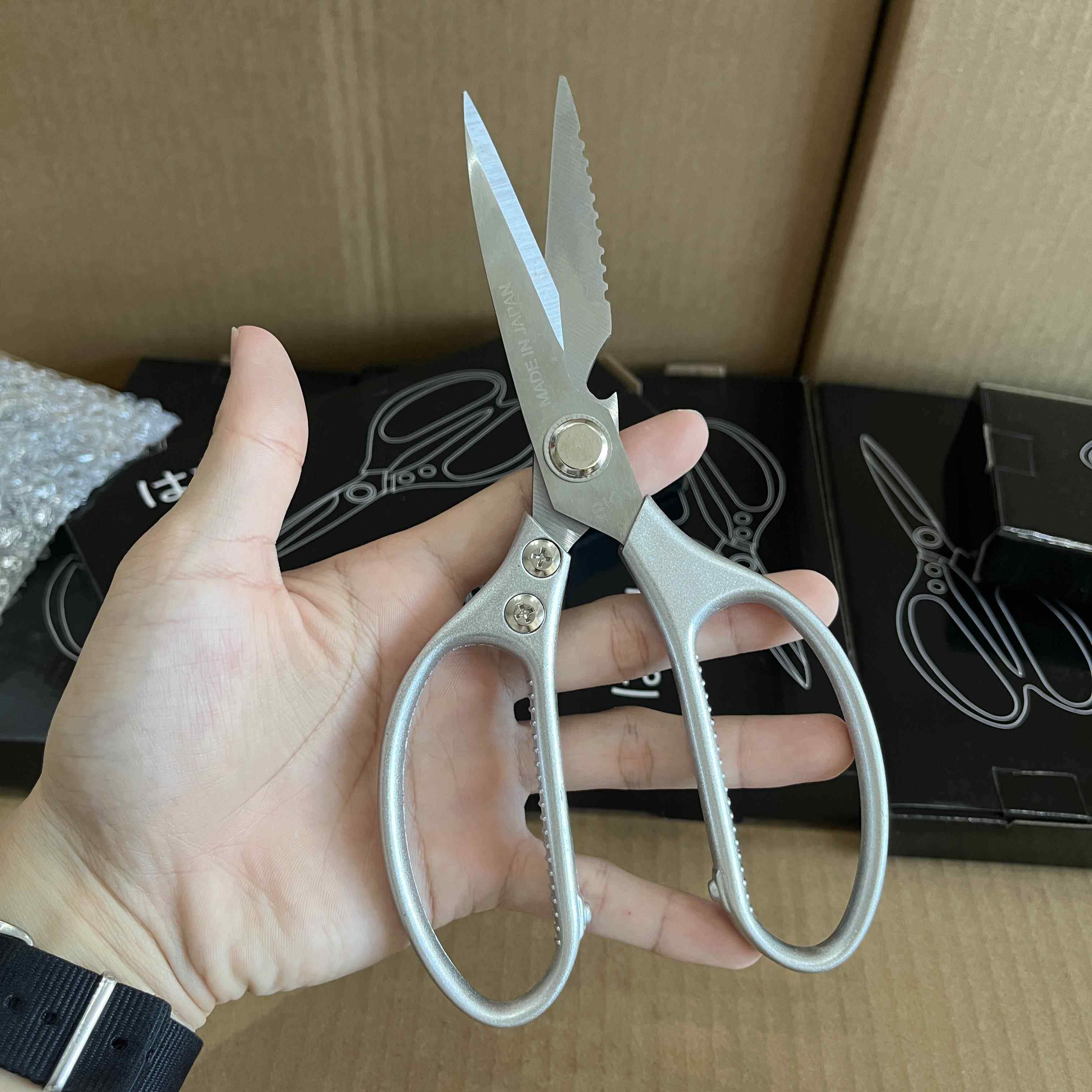 Alin加厚SK5钢厨房大剪刀肉骨菜鸡鸭鱼骨简约多功能家用剪刀,居家日用,厨房剪刀,淘宝优惠券,粉丝福利购,淘宝优惠卷