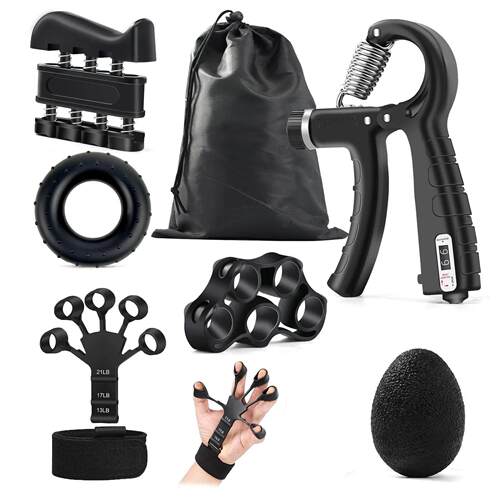 5-60Kg Adjustable Grip Strength Trainer with Finger Exercise