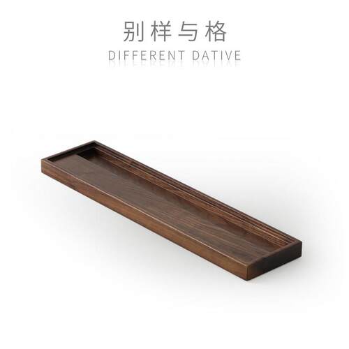 北美黑胡桃木置物茶杯架子实木茶道配件家用茶具功夫晾杯沥水收纳