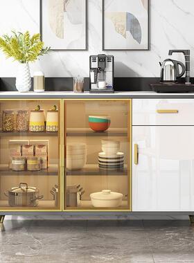 9C板餐边柜客厅轻奢茶柜简WW2956约现收代储水物柜餐厅厨岩房实木