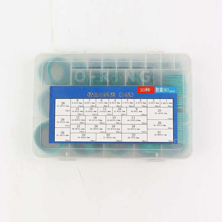 氟胶圈盒氟胶O型圈 氟胶条氟胶修理盒食品级高温耐腐蚀耐磨氟胶