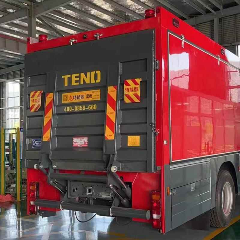 特压能鼎尾钢制XVT板液升降尾货板1.5吨2吨货车卸尾板起重尾板