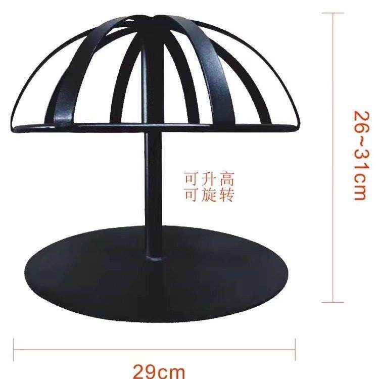 黑色陈列架菠萝蜜开 花造型支撑架展示架旋转铁架水果置物架