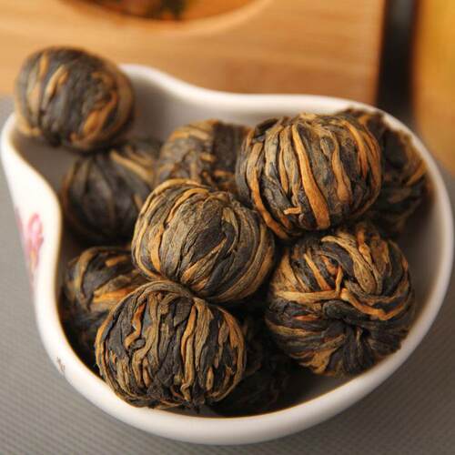 凤庆红茶 滇红茶 茶叶 手 工红茶小金球 金疙瘩 红球单芽茶