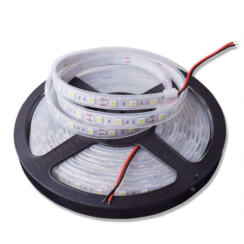 12V LED灯带套管防水灯带24V贴片IP67硅胶软管防水户外卷树灯带