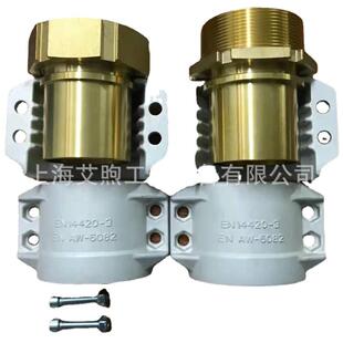 化工316不锈钢安全管夹 DIN2817软管管卡拉瓦EN14420-3两片式抱箍