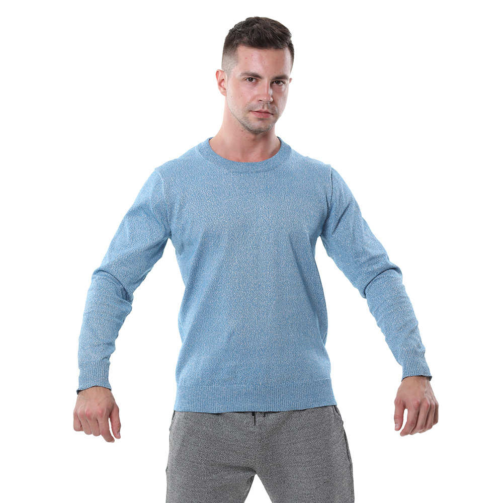 源头工厂 PE蓝色小圆领长袖五级防割服 工业搬运抗撕拉防割服批发