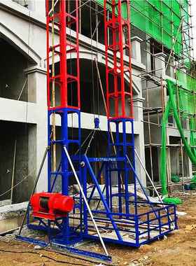 建筑工地料物提机升机龙升门架式施工降机SSE16GJR0提升工地上材
