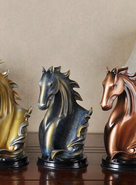 欧式客厅电柜马头酒架创意家视饰装红酒架乔迁结婚礼马头酒架物工