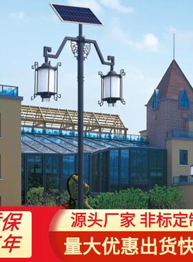 led庭院灯4米3米高60W一体化双头农村小区景区景观照明路灯