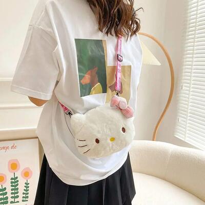 Women Girl Sanrio Kitty Mini Shoulder Bag Kawaii Cartoon Me