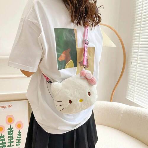 Women Girl Sanrio Kitty Mini Shoulder Bag Kawaii Cartoon Me