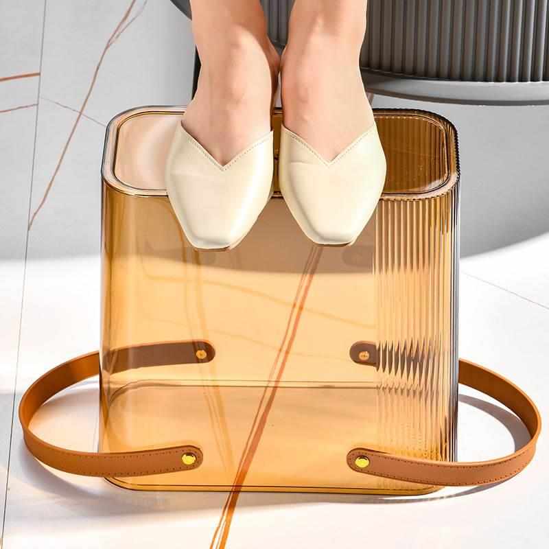 塑料茶水桶过滤茶渣桶家用茶具废水桶茶台干湿分离大容量垃圾桶