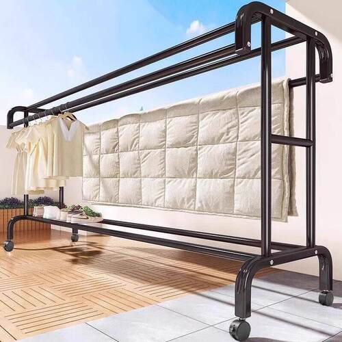 clothes drying rack fold laundry garment dryer hanger 杆衣架