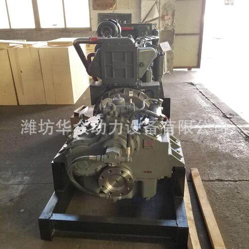 潍坊P10斯太尔船用发动机 前进300齿轮箱 六缸水冷6126渔船主机