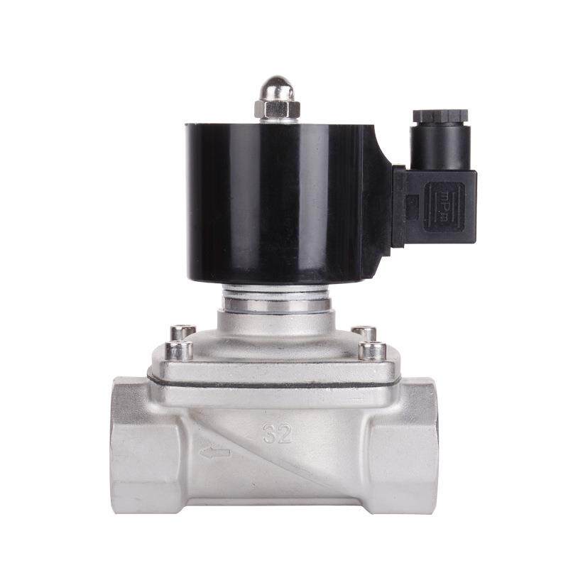 户外防水电子阀电磁控制阀开关阀不锈钢排气阀水用电磁阀220v12v