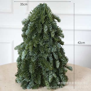 仿真PE诺贝松树 2024圣诞节新款圣诞树40cm 客厅桌面摆件装饰DIY
