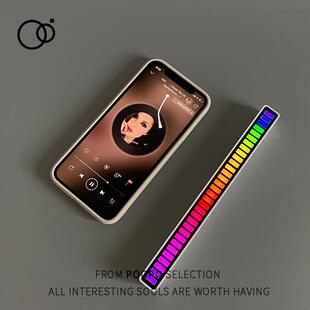 拾音氛围灯电脑RGB七彩音乐声音感应灯车载节奏灯电竞充电律动灯