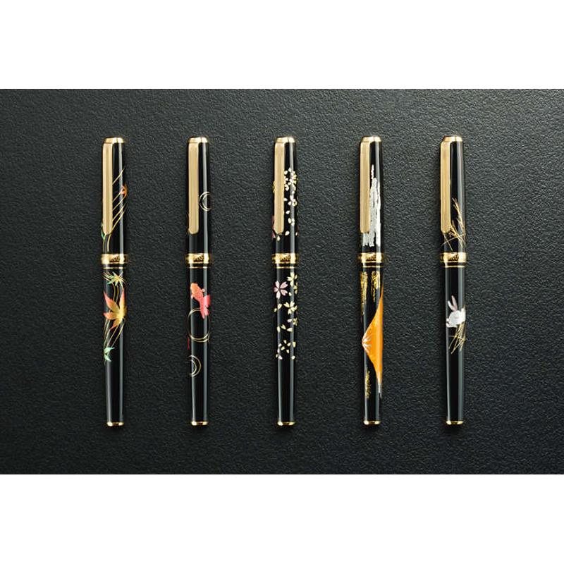 日本 箔一 白金 金箔金沢箔18K金笔莳绘钢笔 练字笔 签约式用