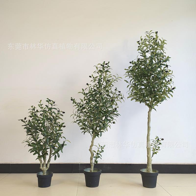 仿真橄榄树北欧仿真绿植盆景家居软装景观设计橄榄树盆栽室内装饰