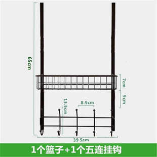 架后置免卫生间物式后钩挂衣架收纳静音钉门挂门架卧室背门挂架