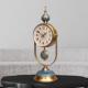 高档轻奢座钟桌面座钟客厅摇摆钟表欧式 时钟 摆件创意大号静音台式