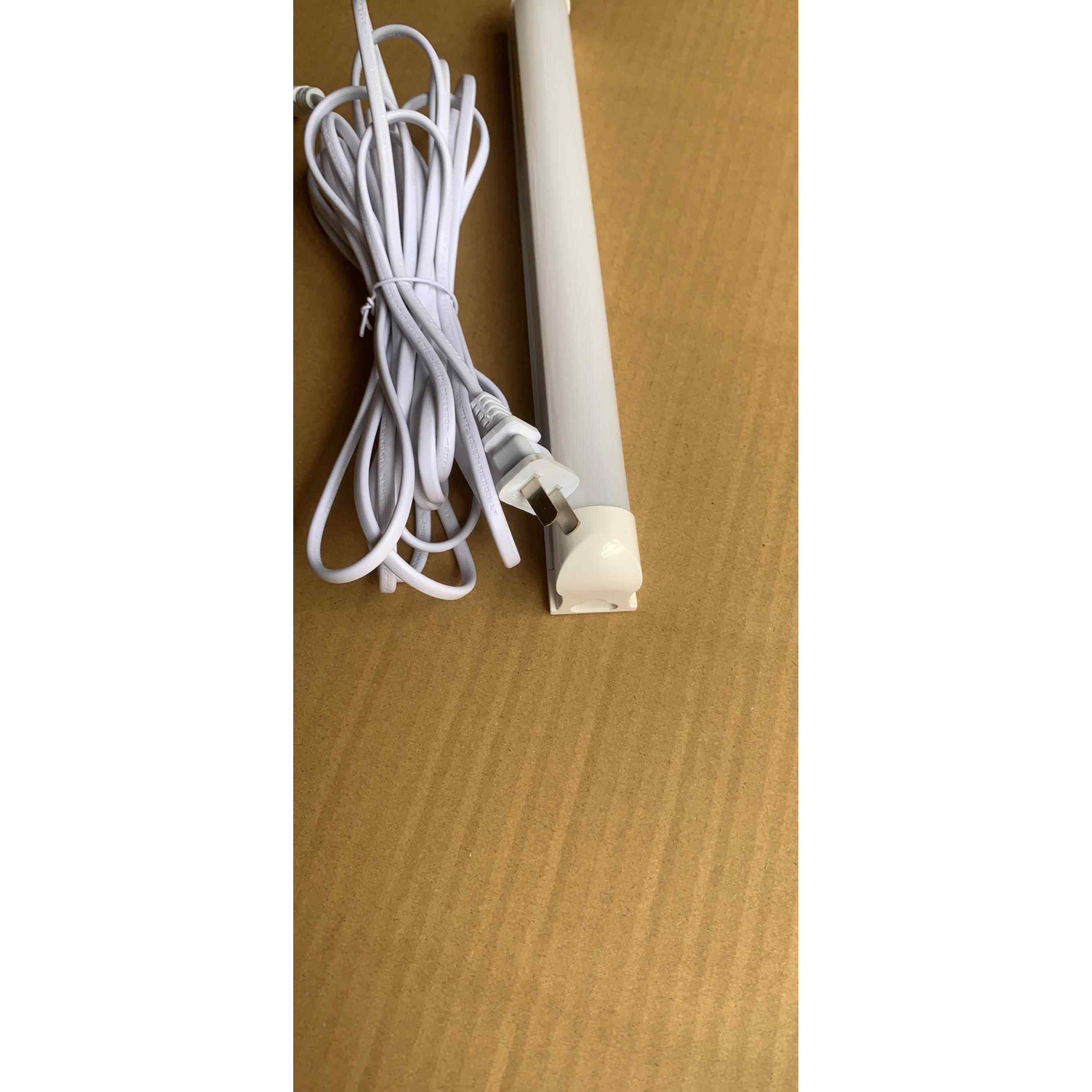 正品8L支ed开关插头线日光管T一体灯阅T5架宿舍读双排增光40W