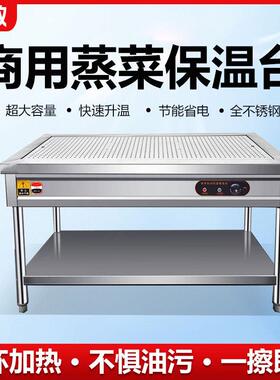 商用不锈钢快餐保温蒸菜台浏阳展示柜小碗菜摆台