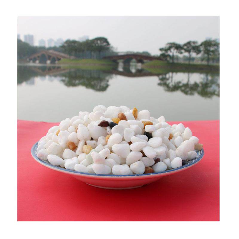 海南三亚楼盘专用 - 白色水洗砾石（外墙围墙/花基造景铺装材料）