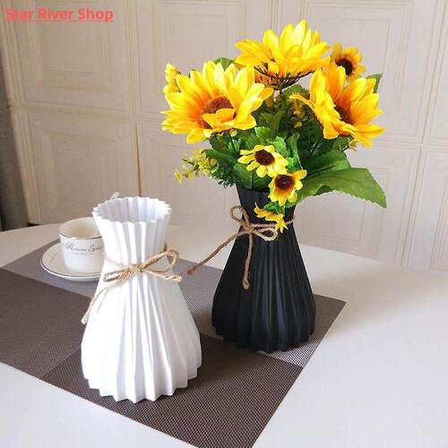 Modern Plastic Vases European Anti-Ceramic Flower Vase Weddi