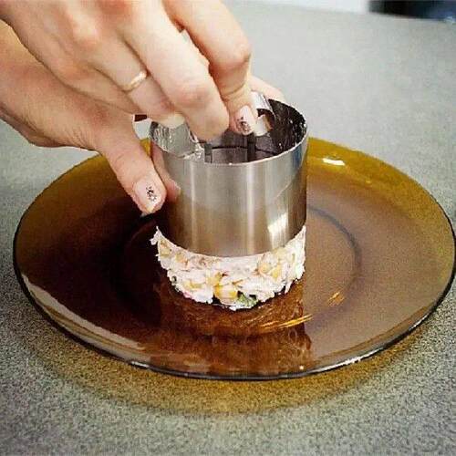 14pcs Stainless Steel Round Dumplings Maker Wrappers Molds
