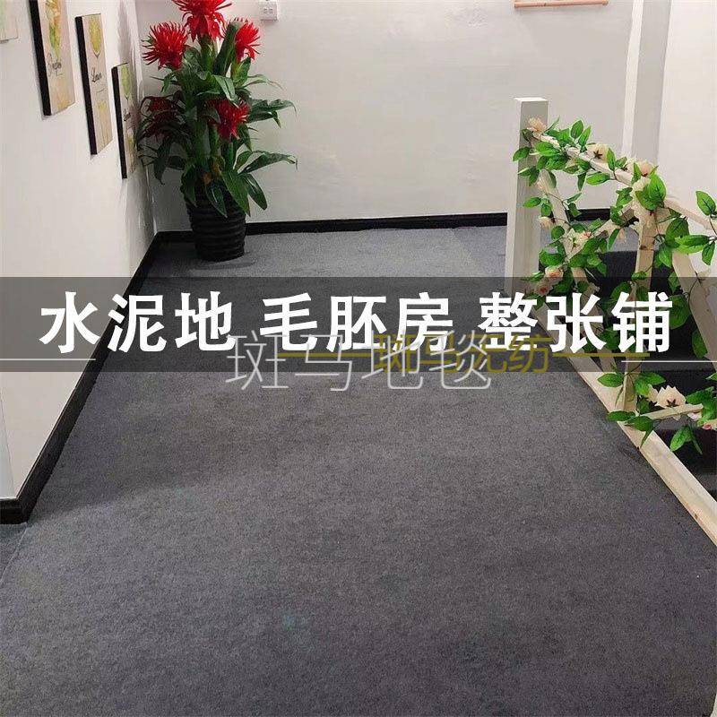 加厚灰色办公室地毯商用出租屋家用可裁剪房间客厅卧室大面积全铺