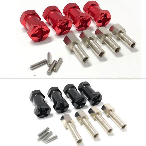 12mm六角加宽轴结合器D90改AX10CC01 SCX10攀爬车联轴器改装四驱