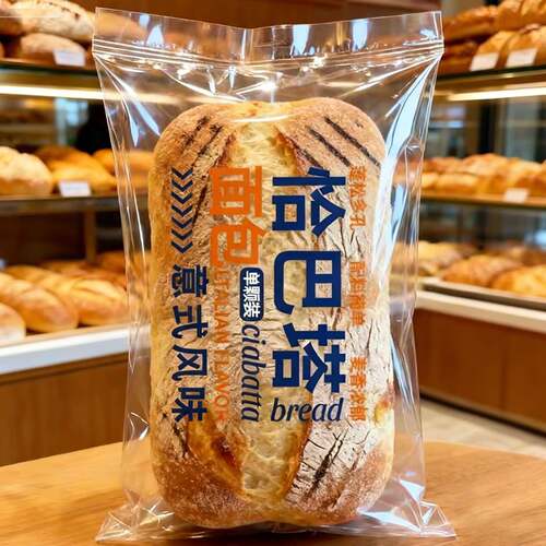 全麦恰巴塔面包胚早餐速食手作欧包无糖精油轻食代餐饱腹主零食品