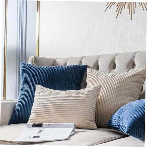 Corduroy Throw Bedroom Cushion Sofa pillowcase纯色毛绒抱枕套