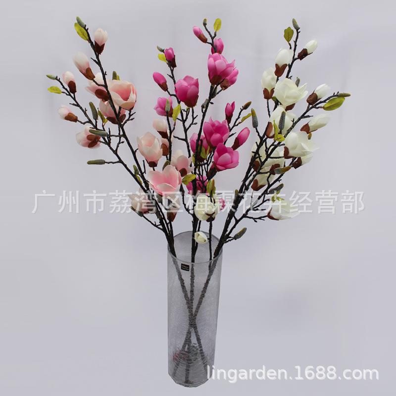 新款直销假花人造花仿真花 客厅家居装饰 婚庆花艺 长枝仿真多头